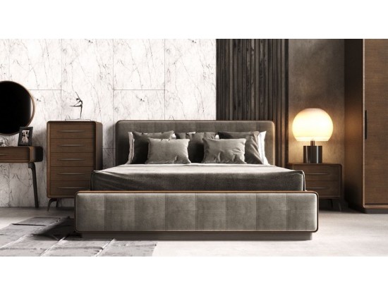 Ліжко двоспальне на цоколі Модена