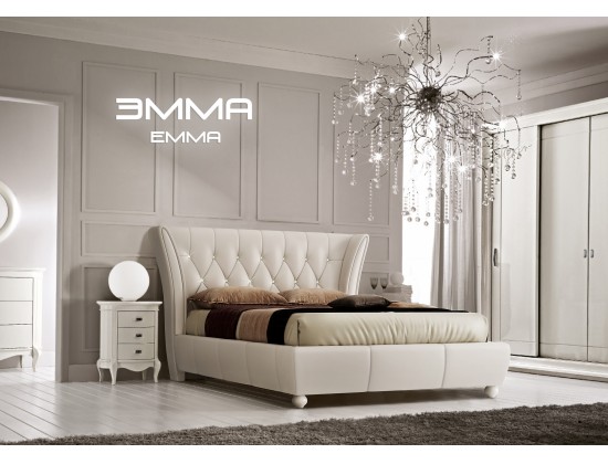 Мягкая двуспальная кровать Эмма