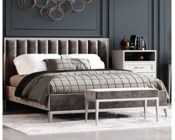 Кровать двуспальная текстиль Сидней