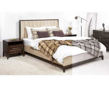 Ліжко двоспальне текстиль Сідней